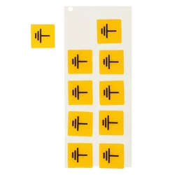 10pcs Electrical Room Signs Electric Shocks Equipment Decals Machine Warning Label Label Stickers