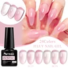 6PCS/SET Nail Polish Gel Set Autumn Black Nude Color Glitter Semi Permanent Soak Off UV Nail Art Manicure Varnish Supplies Kit 4