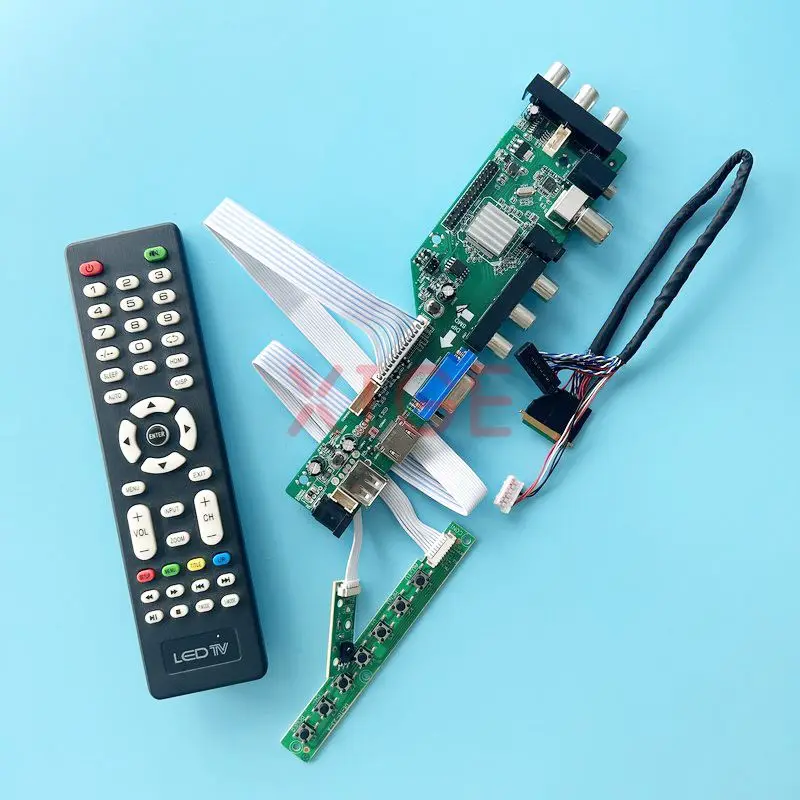 

Плата драйвера подходит для LT133EE09100 LT133EE10000 USB + DHMI + VGA + 2AV Комплект «сделай сам» 13,3 "1366*768 40-Pin LVDS дисплей для ноутбука DVB цифровой сигнал