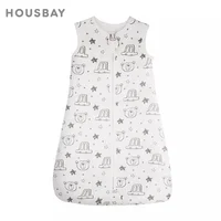 Sleeping Bags For Baby 3-18Months Summer Thin Baby One-Piece Sleepwear Cute Bear Print Cartoon Sleepsack Anti-Kick Blanket 1