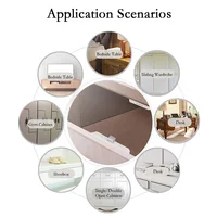 Tuya APP/EM Card Unlock Smart Drawer Lock No Hole File Cabinet Furniture Electronic Keyless Invisible NFC Sensor Locks Switch - Image 4