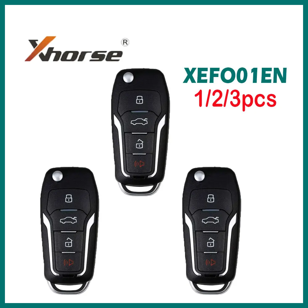 

1/2/3pcs/lot Xhose XEFO01EN VVDI Super Remote Key with Super Chip 4 Buttons for Ford Style Flip Car Remote Key For VVDI Key Tool