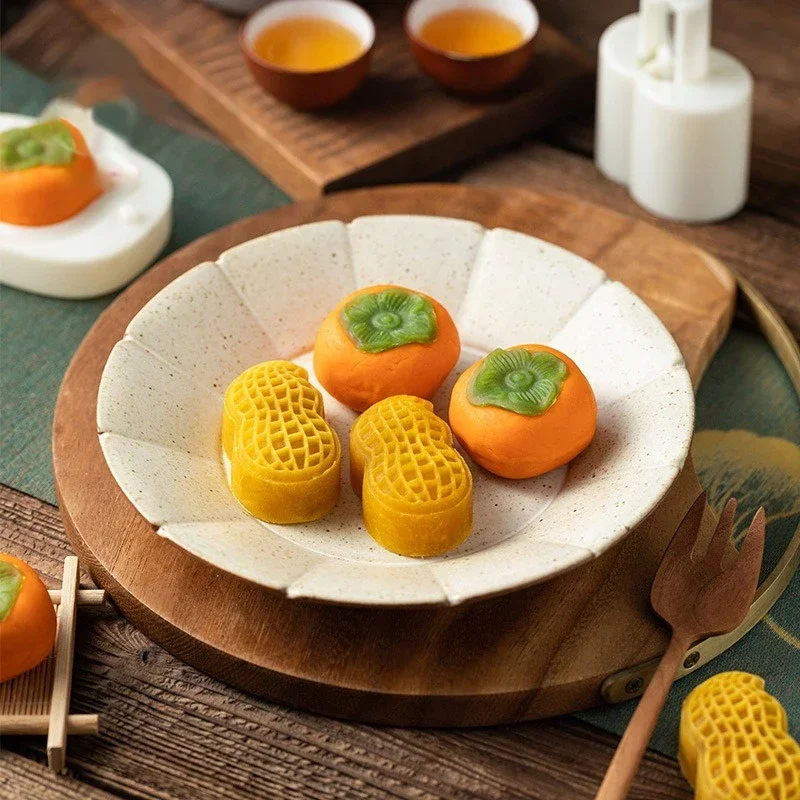 25g/50g Mini Peanut Shape Mooncake Mold Cookie Cutter Frame Mung