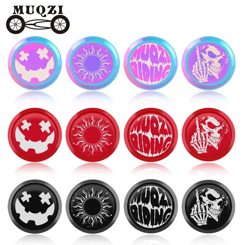 Handlebar End Cap, MUQZI 1 Pair, MTB Road Bicycle, Aluminum Alloy, Handle Grips End Plug Covers