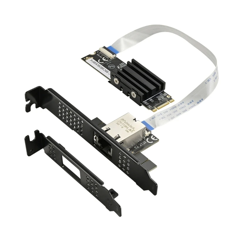 

10000M Ethernet Card AQC113 Chip M.2 To Single Port 10 Gbase Ethernet Gigabit B+M Key 10G/2.5G/1000M Ethernet Card