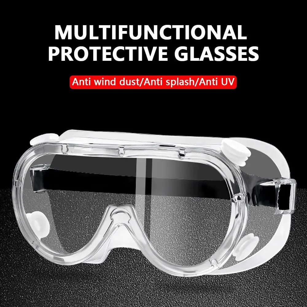 Clear Safety Goggles Glasses Men Women Eye Protect Off-road Cycling Safety Anti Dust Glasses Protection Moto Dust-proof Eyeglass protective goggles protective glasses