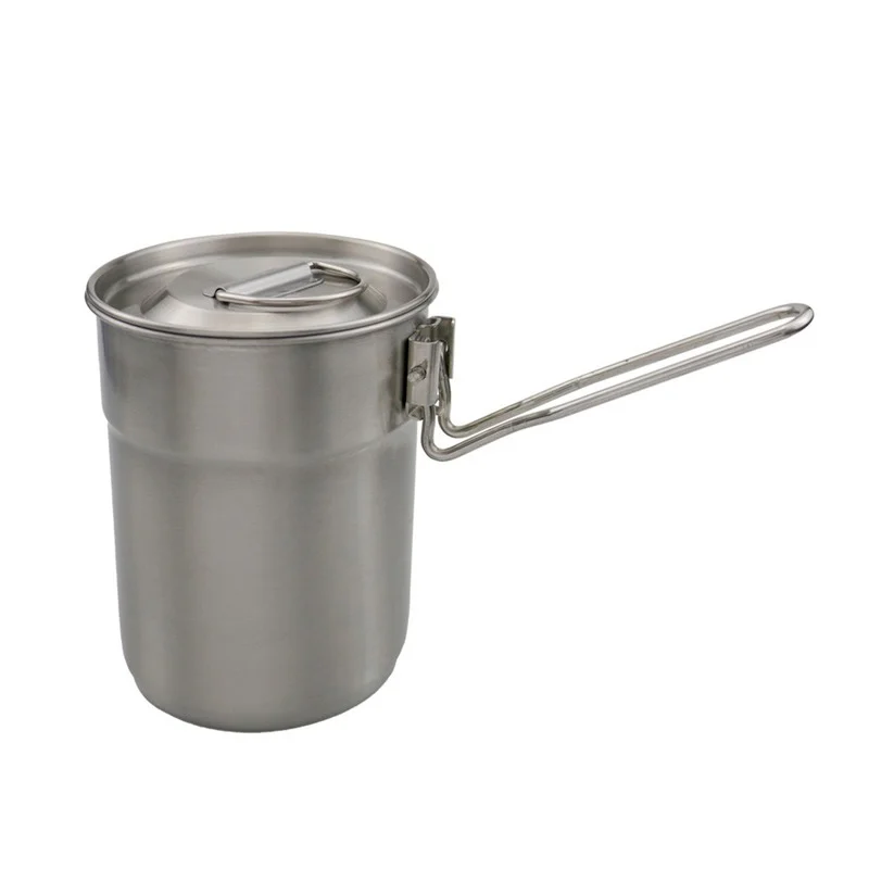 

1L Foldable Cooking Tableware Pots Outdoor Camping Hiking Picnic Cookware Foldable Coffee Cups Anti Scalding Water Mugs Pot Pan