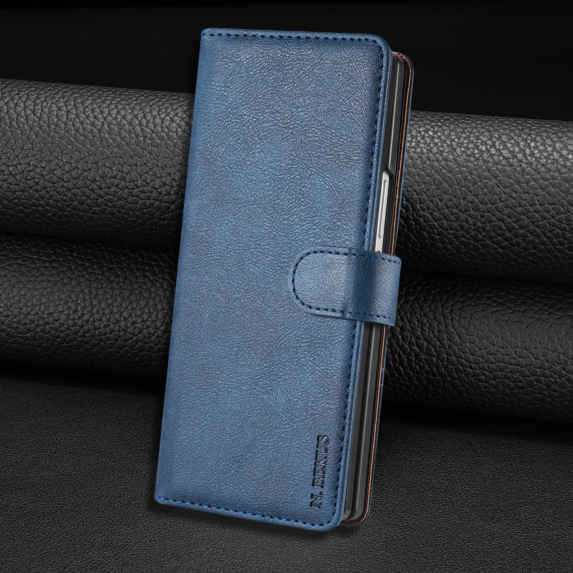 Premium Flip Leather Wallet Case - Sleek and Durable Cover