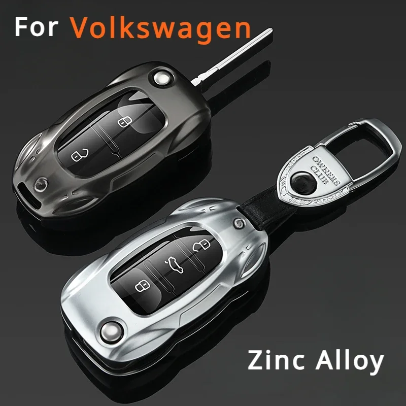 

For Volkswagen Zinc Alloy Car Key Case Cover Shell Holder Golf 4 5 6 7 8 MK 4 7 Passat Beetle Octavia Jetta Leon Tiguan key bag