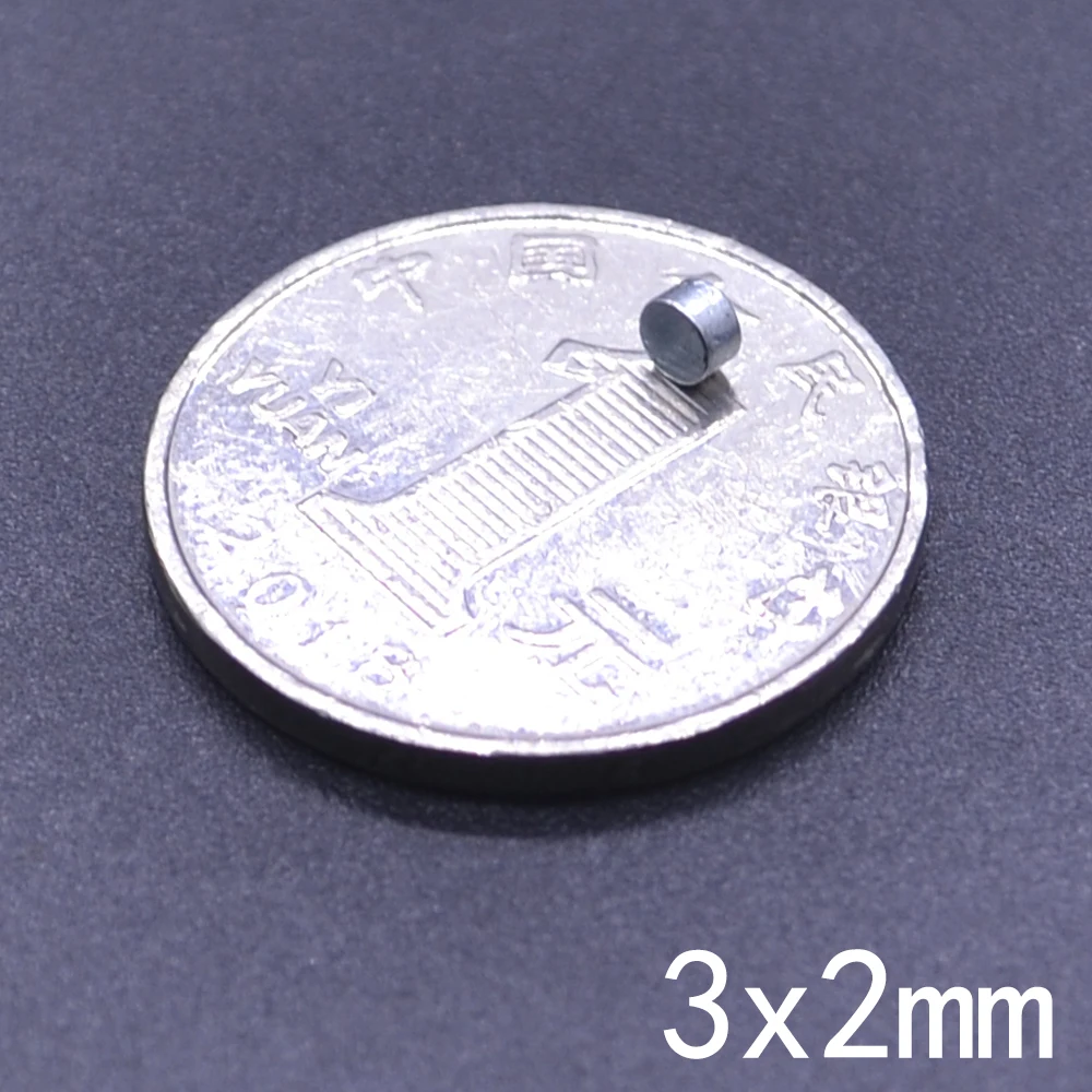 20 200 500 1000 2000 5000PCS 3x2 Minor Disc Search Magnet Small Round Magnets 3x2mm Neodymium
