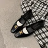 Flat Shoes for Women's Spring and Autumn 2025 French Retro Mary Jane Shoes for Women's Ladies Shoes Loafers Women Zapatos Mujer 1