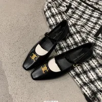 Flat Shoes for Women's Spring and Autumn 2025 French Retro Mary Jane Shoes for Women's Ladies Shoes Loafers Women Zapatos Mujer 1