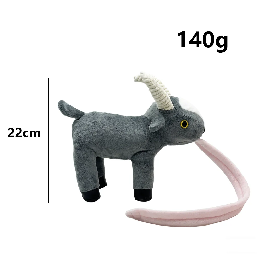 Goat Simulator Gray Stuffed Goat Soft Plush Doll Cute Cartoon Animal Toy For Kids Boys Girls Home Decor Birthday Gift