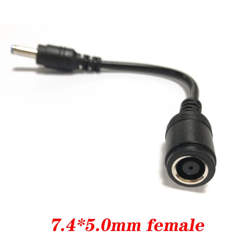Description Picture 2 of item1-5pcs 7.4*5.0 to 4.5*3.0mm DC power charger converter an excellent alternative DC adapter connector cable for HP Iconic Brand Blue Tips