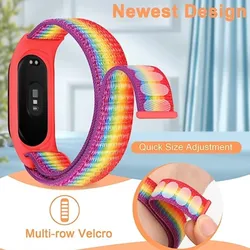 Nylon Strap For xiaomi mi band 6 7 Bracelet watchband Sport loop Miband Wristband pulsera correa Mi band 7 6 5 4 3 Watch Strap