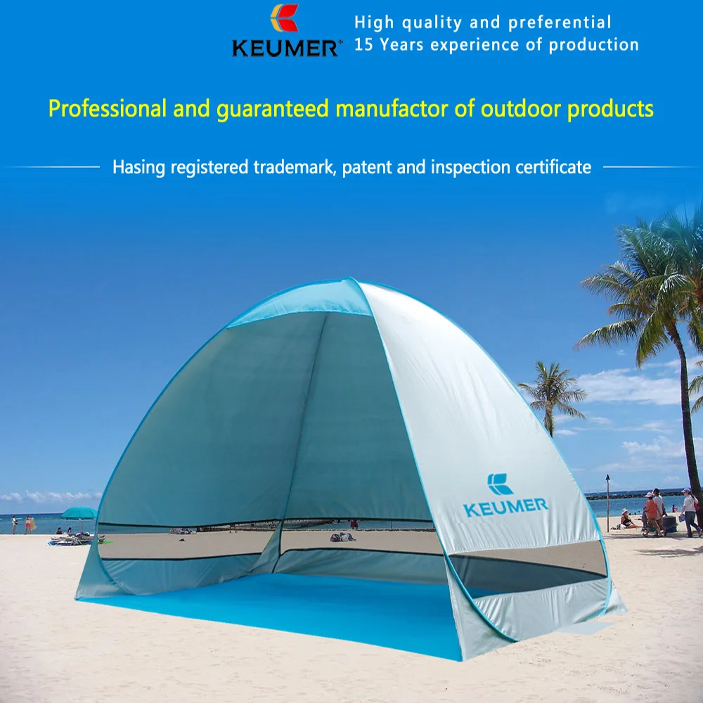 Automatic Beach Tent UV Protection Pop Up Tent Sun Shade Awning KEUMER Travel Tourist Camping Tents