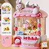 Children Cartoon Rabbit Mini Claw Machine Toy Automatic Coin Operated Play Game Doll Machines Girls Birthday Gifts Toys for Kids 5
