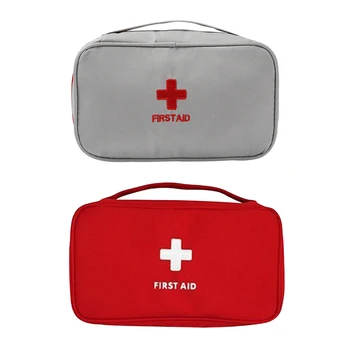 900D Oxford First Aid Kit Compartment Medicine Classification Storage Bag with Handle Waterproof Large Capacity for Outdoor Home 1
