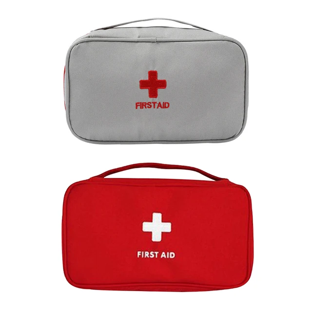 900D Oxford First Aid Kit Compartment Medicine Classification Storage Bag with Handle Waterproof Large Capacity for Outdoor Home 1