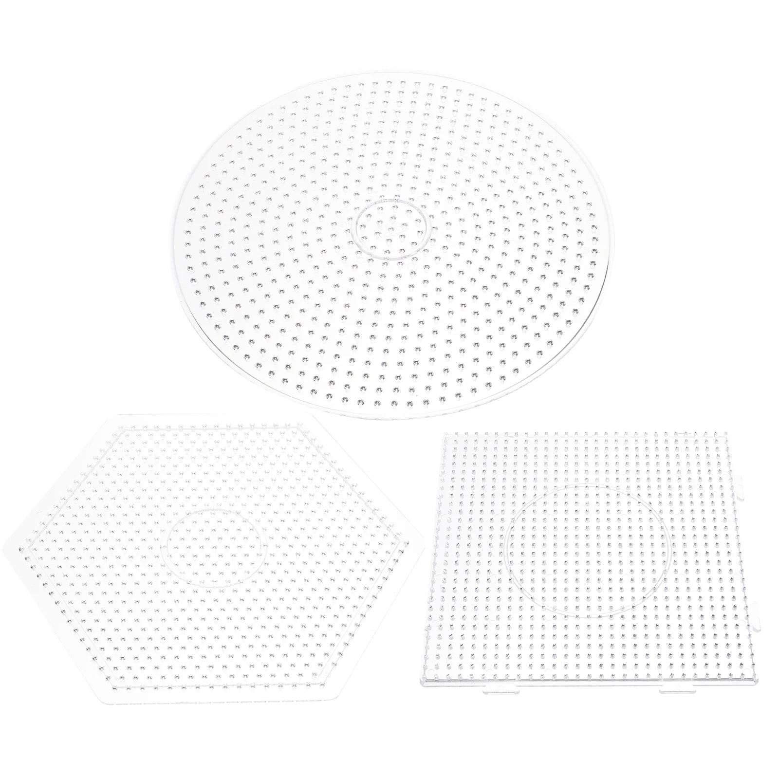 

Ironing Bead 5mm Fuse Beads Boards Clear Plastic Pegboards for Kids Craft Beads