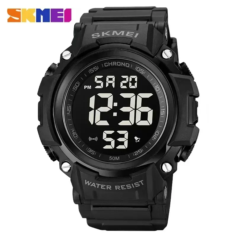 Skmei Back Light Digital 50M Wristwatch Waterproof Alarm Clock