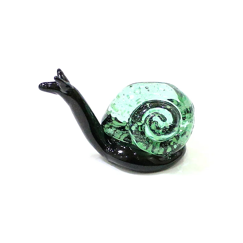 カタツムリ　ガラス細工　ミニチュア ガラス細工 カタツムリ（S) ピンク ミニチュア 雑貨 置物 小物