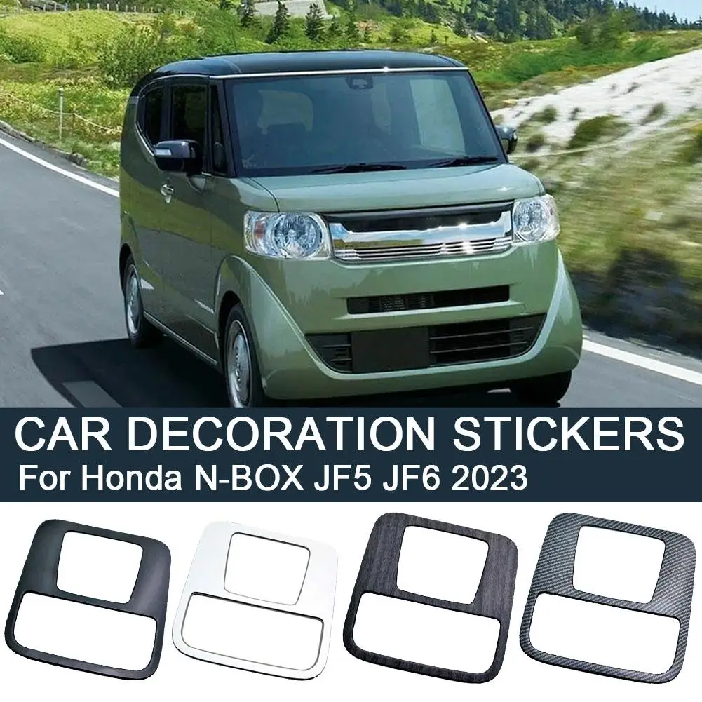

For N-box Jf5 Jf6 2023 Car Roof Reading Light Interior Accessories Decorative Trim Carbon Sticker Frame Fiber Soft P9d6