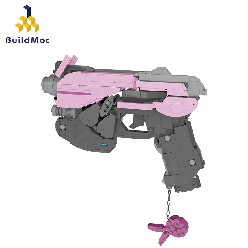 

MOC Shooting Game Dva's Weapons Gun Building Blocks Kit For Overwatched Character Arms Bricks Toy For Children Kid Birthday Gift