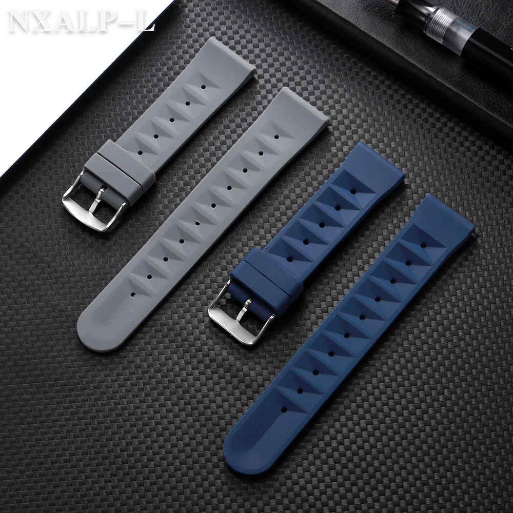 Deluxe Waterproof Silicone Waffle Watch Band - Soft & Stylish Replacement Strap