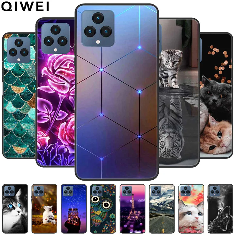 Cover Per Telefono Per T-Mobile Revvl 6 Custodia Cute Cats Soft Silicone Funda Protettiva Para Per T-Mobile Revvl6 / 6 Pro Bumper Tpu Coque