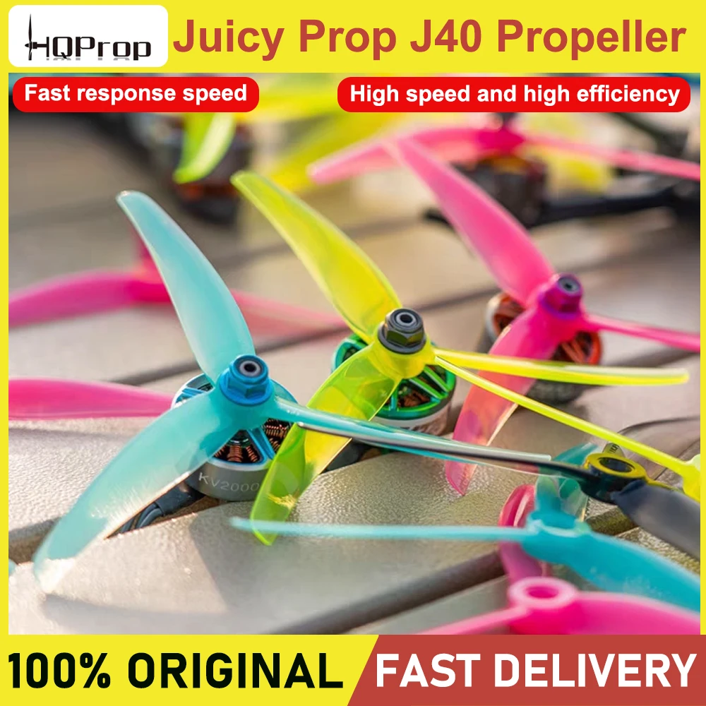 HQPROP Juicy Prop J40 5,1X4X3 3-лопастной пропеллер для ПК для FPV Freestyle Juicy Sbang 5-дюймовые дроны DIY Запчасти
