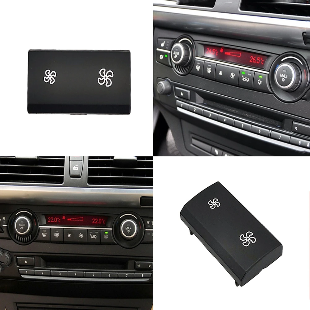 

1PC Car Air Conditioning Switch Button Central A/C Wind Speed Adjustment Button Cover 64119310445 For BMW E70 E71 X5 X6 X5M X6M