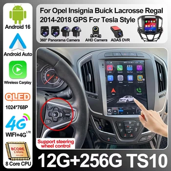 Navigatore GPS Android 16 da 9.7 Pollici per Opel Insignia Buick Lacrosse Regal 2014-2018, Stile Tesla con Carplay Wireless, Navigazione Auto GPS 5G