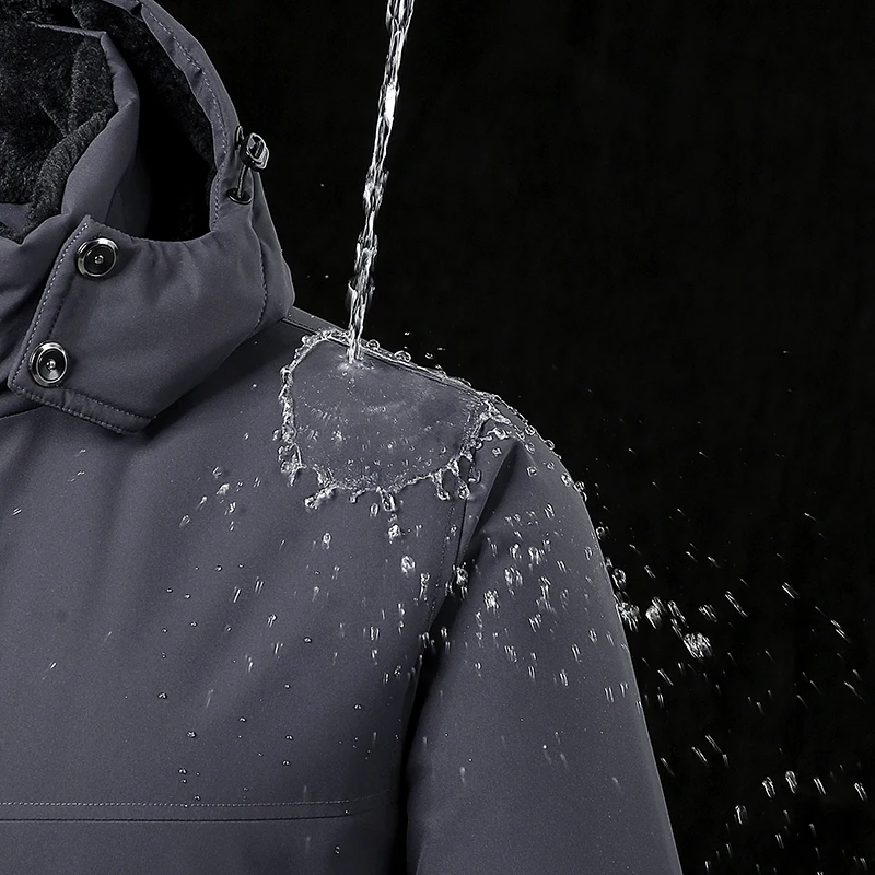10xl 9xl Winter Men Parka Coats Fleece Waterproof Warm Plus Size 6XL 7XL 8XL Oversize Thicken Hooded Jackets Loose Windbreaker 2