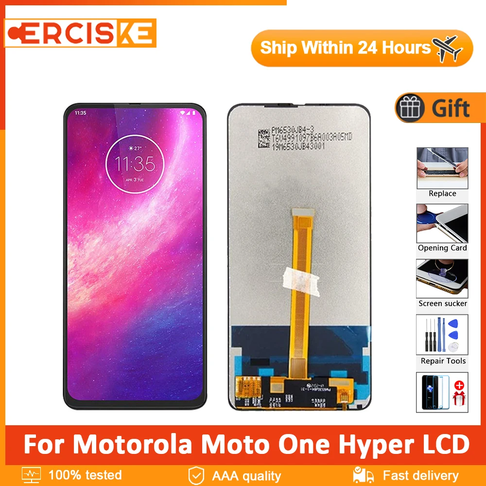 

6.5" Original Display For Motorola Moto One Hyper LCD Display Touch Screen Digitizer Assembly For Moto One Hyper XT2027 LCD