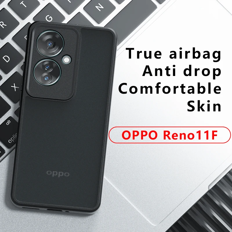 For Reno 11F 5G Anti-Drop Air Bag TPU PC Case ,HD Clear Anti-shock Acrylic PC Case For OPPO Reno11 F 5G 3