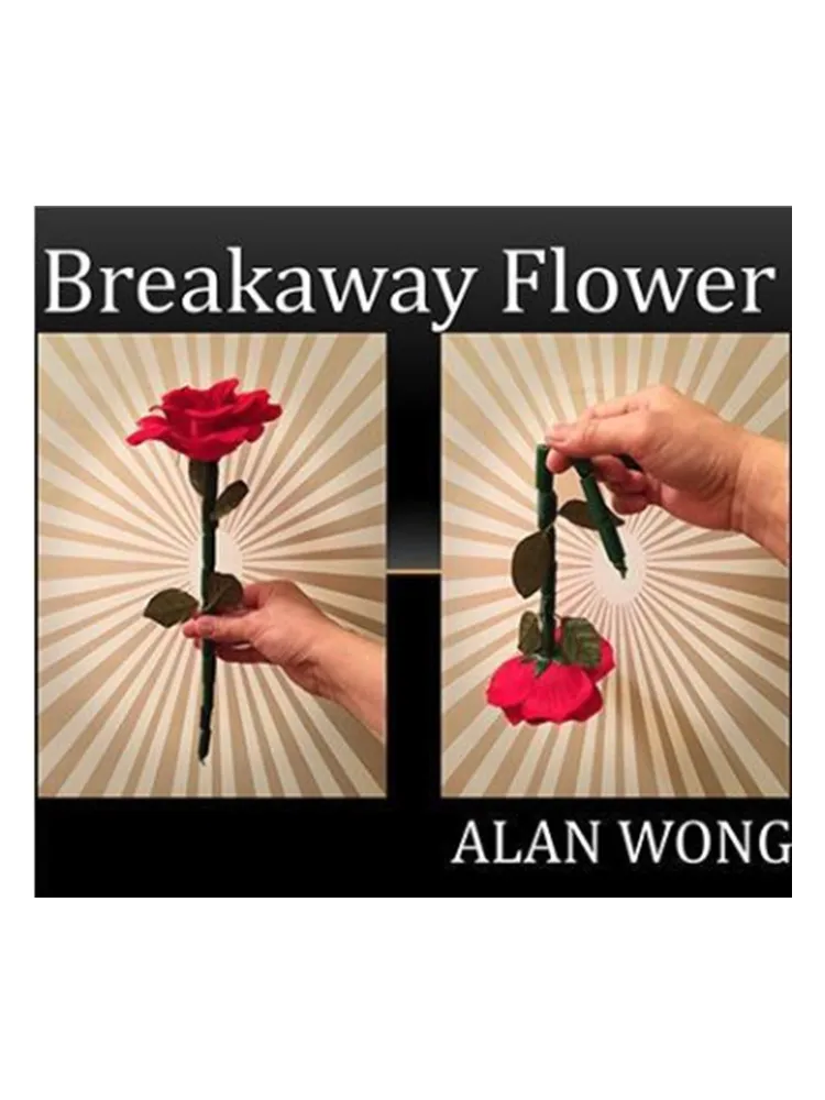 The Breakaway Flower Magic Tricks Stage Close Up Break Restore Flower Magia Mentalism Gimmick Puntelli Breakaway Wand Rose Magie