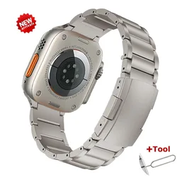 Premium Titanium Watch Band - Luxury Bracelet Edition for 42mm 44mm 45mm 49mm (Titanium Color)