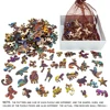 Jigsaw PuzzleHummingbird Disc Wooden Colorful, Alien Shape Animal Jigsaw Puzzle Adult Stress Relief Super Difficult EducationaL 6