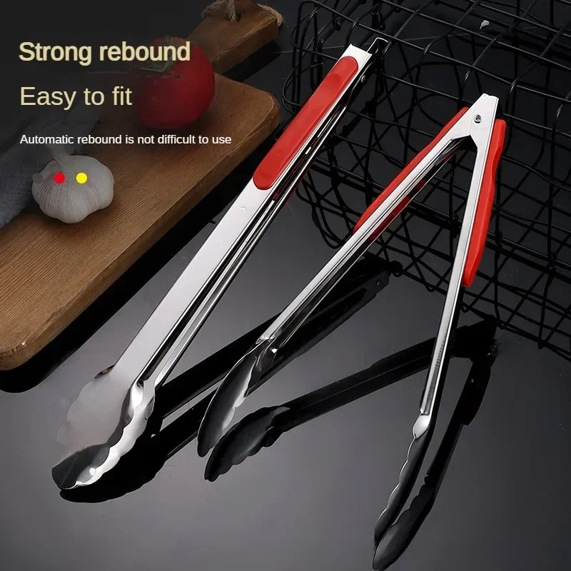 Kitchen Utensils BBQ Tongs Kitchenware Kitchens Accessories Salad Stainless Steel Tool Clips Home Items Bone Tools Gadgets Bar