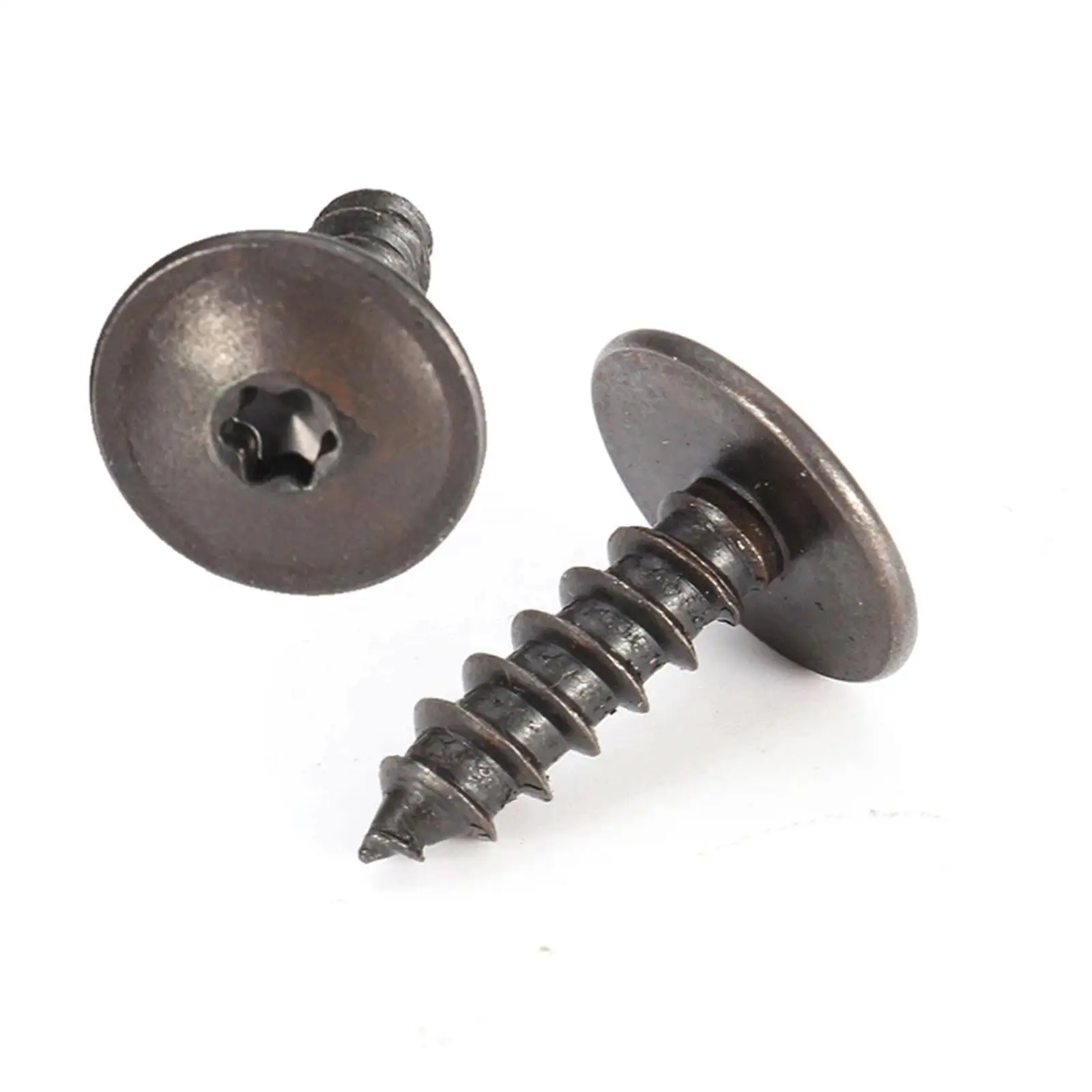 Car Screws 100PCS Car Body Screws VW Golf Metal Self Tapping Screw Rivet Black Fastener Bolt Cross Self Tapping Phillips Screws