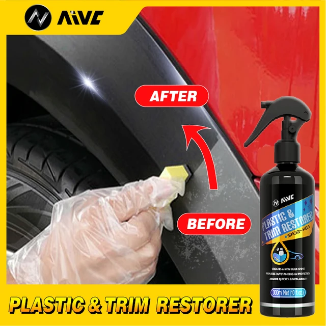 Black Trim Restorer Automotive Trim Restore Spray For Car Exterior