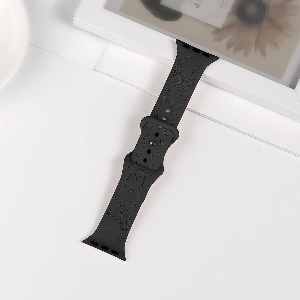 Engraved Watch Band with Stylish Straps