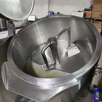 Marmite de cuisson industrielle électrique à induction personnalisée avec agitateur à pales inclinable pour usage commercial 5