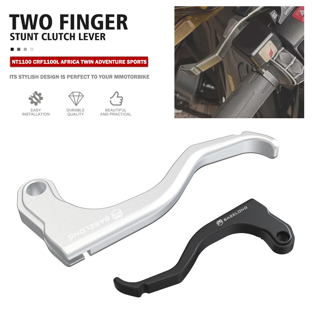 

Two Finger 10% Force Reduction Stunt Clutch Lever FOR HONDA NT1100 CRF1100L AFRICA TWIN ADVENTURE SPORTS 2020-2021-2022-2023