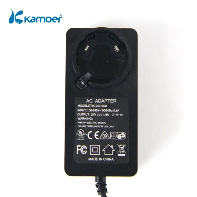 Kamoer Converter for US/UK/EU/AUPlug Using 24V 1.9A Rotary Power power plug converter