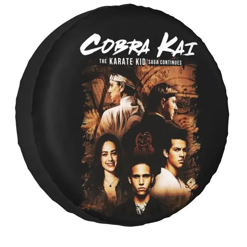 

Cobra Kai Spare Wheel Cover Universal Fit for Jeep Honda 4WD Trailer Custom The Karate Kid Tire Protector 14" 15" 16" 17" Inch