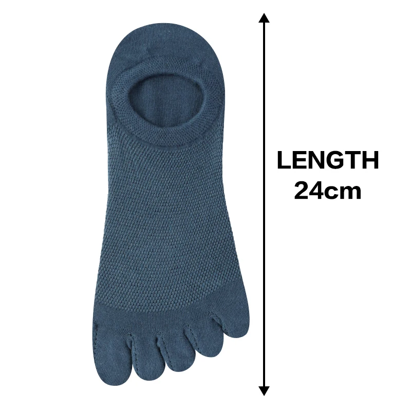 5 Pairs/Lot Men's Toe Crew Socks Breathable Cotton Sports Running Ankle Cotton Short Five Fingers Socks