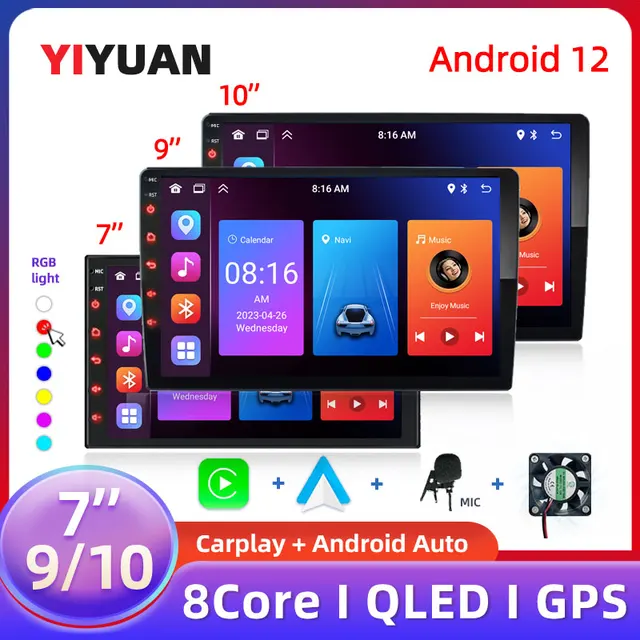 2Din Android 7"/9"/10" QLED IPS Car Radio Autoradio 2 Din Universal Stereo WIFI GPS Multimedia Player For Nissan Toyota Kia VW