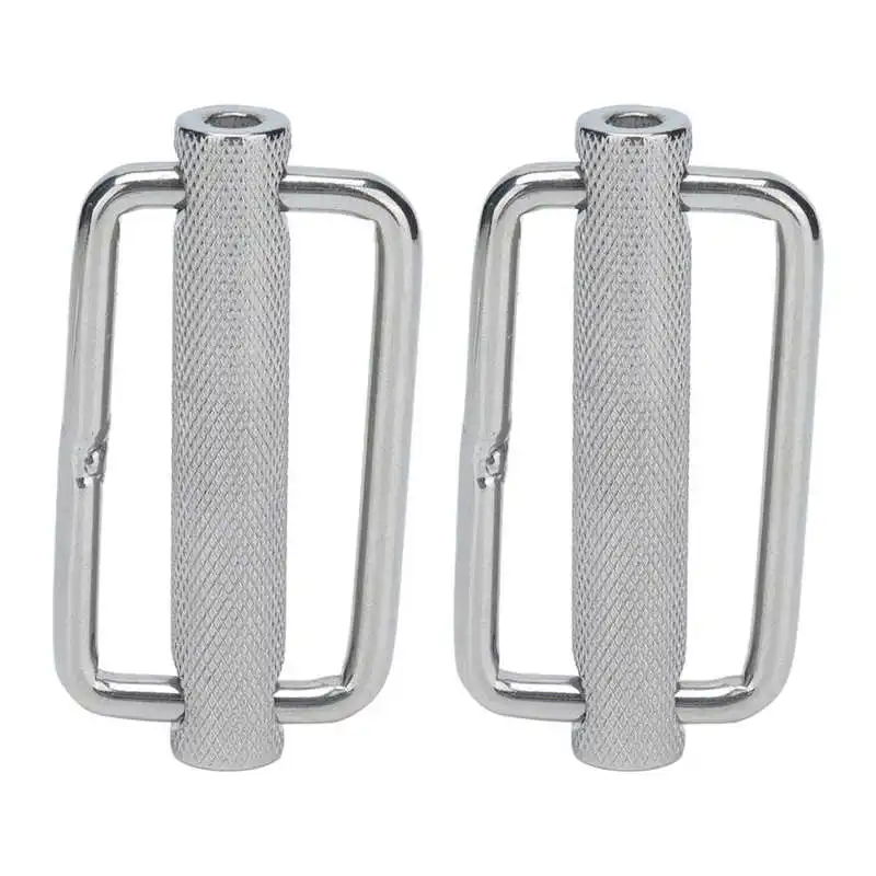 Slide Buckle 316 Stainless Steel Rectangle Adjustable Knurled Roller Belt Buckles 2Pcs gate buckle